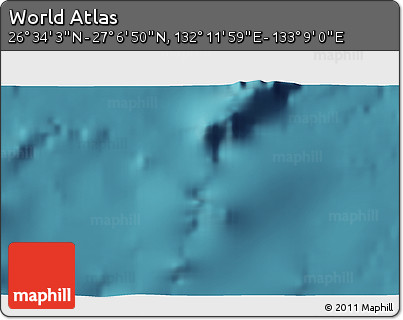 Satellite 3D Map of the Area around 26° 50' 27" N, 132° 40' 30" E