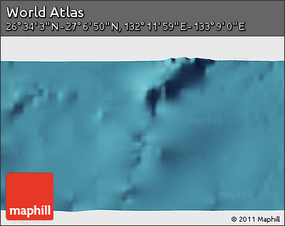 Satellite 3D Map of the Area around 26° 50' 27" N, 132° 40' 30" E