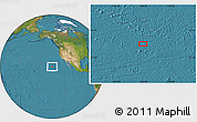 Satellite Location Map of the area around 26° 50' 27" N, 134° 13' 29" W