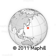 Outline Map of the Area around 26° 50' 27" N, 135° 13' 29" E, rectangular outline
