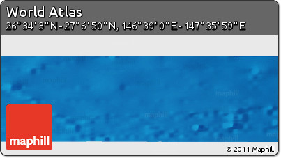 Physical Panoramic Map of the Area around 26° 50' 27" N, 147° 7' 30" E
