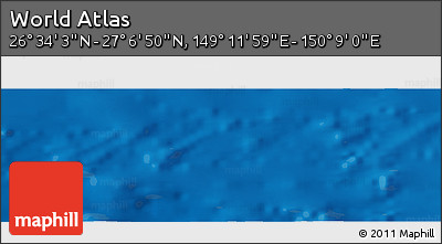 Physical Panoramic Map of the Area around 26° 50' 27" N, 149° 40' 30" E