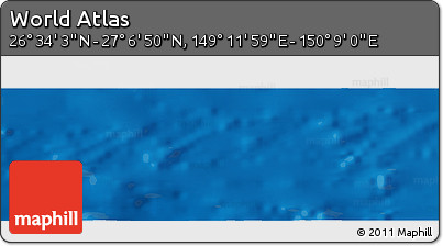 Physical Panoramic Map of the Area around 26° 50' 27" N, 149° 40' 30" E