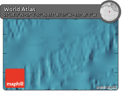 Satellite Map of the Area around 26° 50' 27" N, 151° 13' 29" W