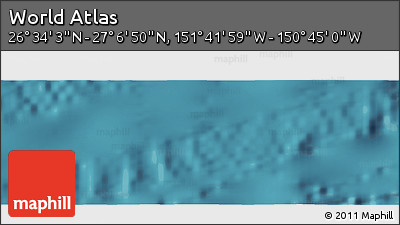 Satellite Panoramic Map of the Area around 26° 50' 27" N, 151° 13' 29" W