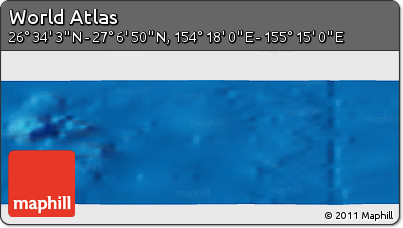Physical Panoramic Map of the Area around 26° 50' 27" N, 154° 46' 30" E