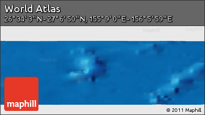 Physical Panoramic Map of the Area around 26° 50' 27" N, 155° 37' 30" E