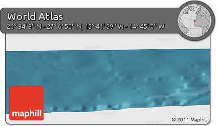Satellite Panoramic Map of the Area around 26° 50' 27" N, 15° 13' 29" W