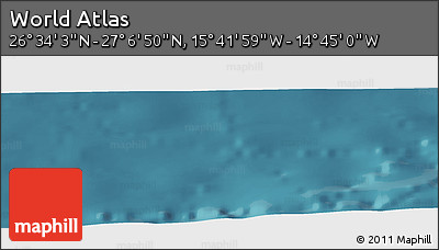 Satellite Panoramic Map of the Area around 26° 50' 27" N, 15° 13' 29" W