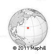 Outline Map of the Area around 26° 50' 27" N, 161° 34' 29" E, rectangular outline