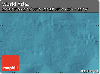Satellite Map of the Area around 26° 50' 27" N, 21° 10' 29" W