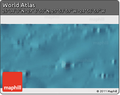 Satellite 3D Map of the Area around 26° 50' 27" N, 25° 25' 29" W