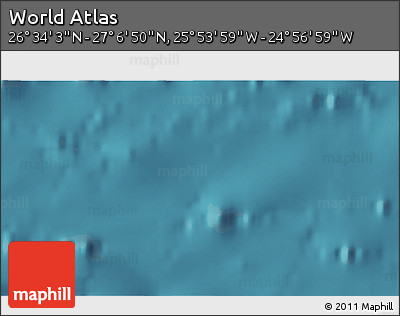 Satellite 3D Map of the Area around 26° 50' 27" N, 25° 25' 29" W