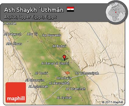 Satellite Map of Ash Shaykh `Uthmān