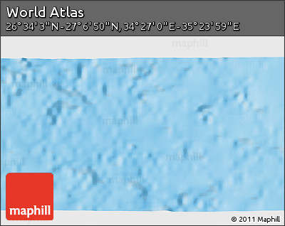 Physical 3D Map of the Area around 26° 50' 27" N, 34° 55' 29" E