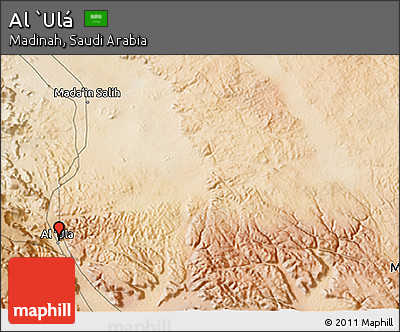 Satellite 3D Map of Al `Ulá