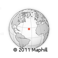 Outline Map of the Area around 26° 50' 27" N, 38° 10' 29" W, rectangular outline