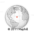 Outline Map of the Area around 26° 50' 27" N, 44° 7' 30" W, rectangular outline