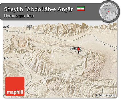 Satellite 3D Map of Sheykh `Abdollāh-e Anşār