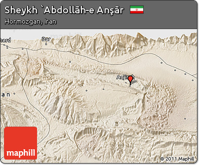 Satellite 3D Map of Sheykh `Abdollāh-e Anşār