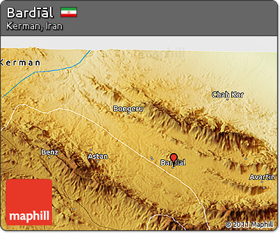 Physical 3D Map of Bardīāl