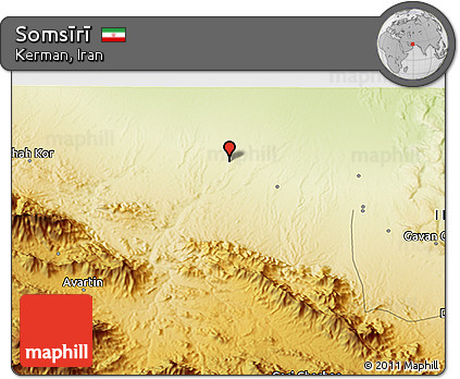 Physical 3D Map of Somsīrī