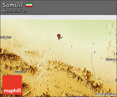 Physical 3D Map of Somsīrī