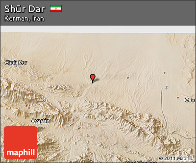Satellite 3D Map of Shūr Dar
