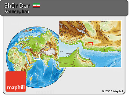 Physical Location Map of Shūr Dar