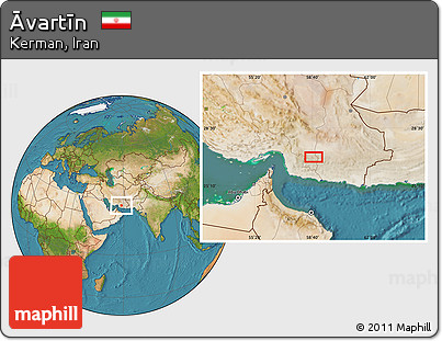 Satellite Location Map of Āvartīn