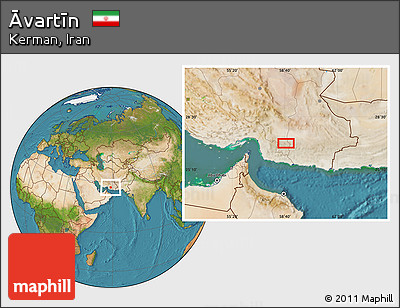 Satellite Location Map of Āvartīn