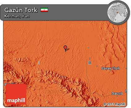 Political Map of Gazūn Tork