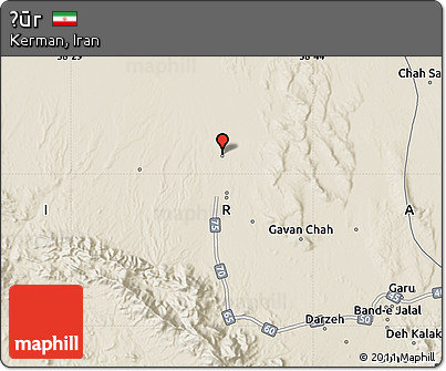Shaded Relief Map of Ḩūr