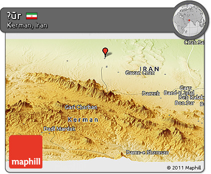 Physical Panoramic Map of Ḩūr