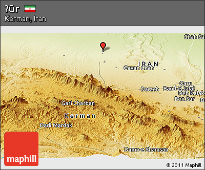 Physical Panoramic Map of Ḩūr