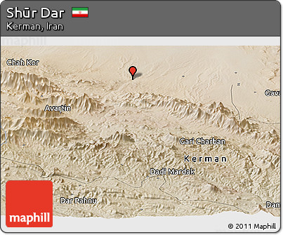 Satellite Panoramic Map of Shūr Dar