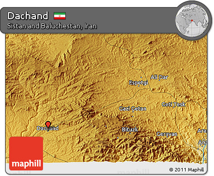 Physical 3D Map of Dachand