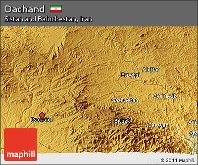 Physical 3D Map of Dachand