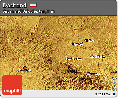 Physical 3D Map of Dachand
