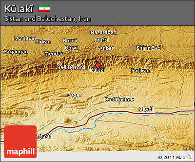 Physical 3D Map of Kūlakī