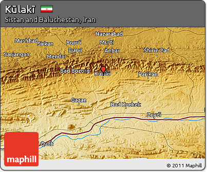 Physical 3D Map of Kūlakī