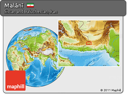 Physical Location Map of Malānī