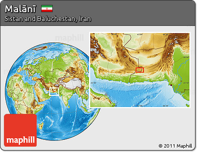 Physical Location Map of Malānī