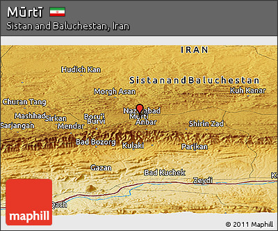 Physical Panoramic Map of Mūrtī