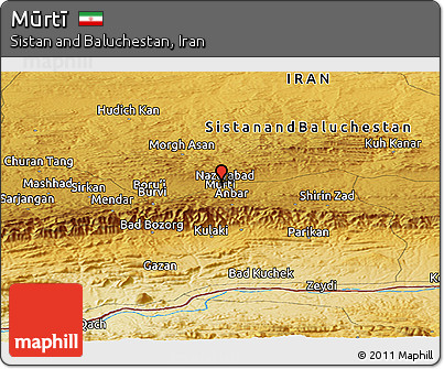 Physical Panoramic Map of Mūrtī