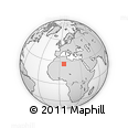 Outline Map of the Area around 26° 50' 27" N, 6° 1' 30" E, rectangular outline