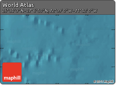 Satellite Map of the Area around 26° 50' 27" N, 72° 10' 30" W