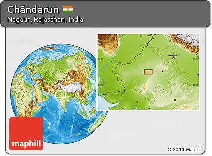 Physical Location Map of Chāndarun