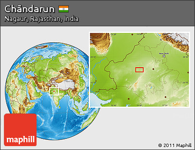 Physical Location Map of Chāndarun