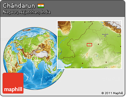Physical Location Map of Chāndarun